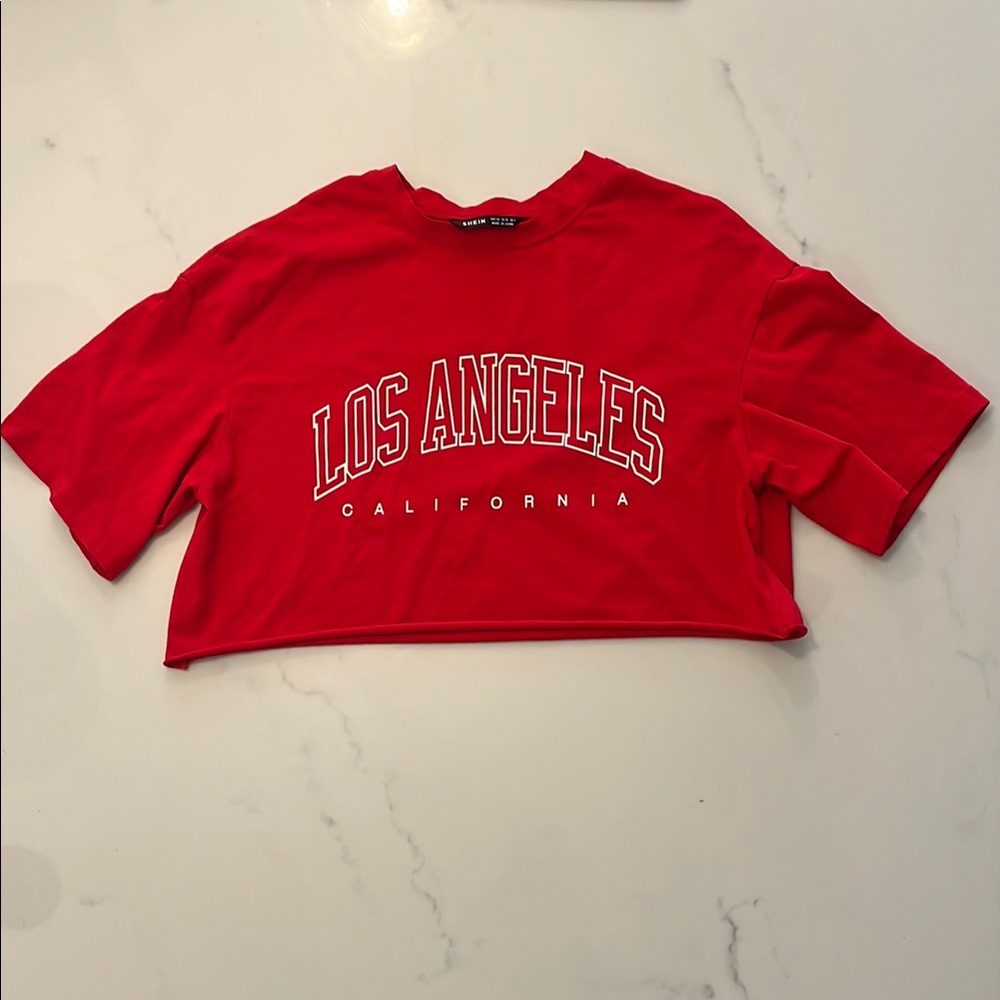 SHEIN Bold Red Tee